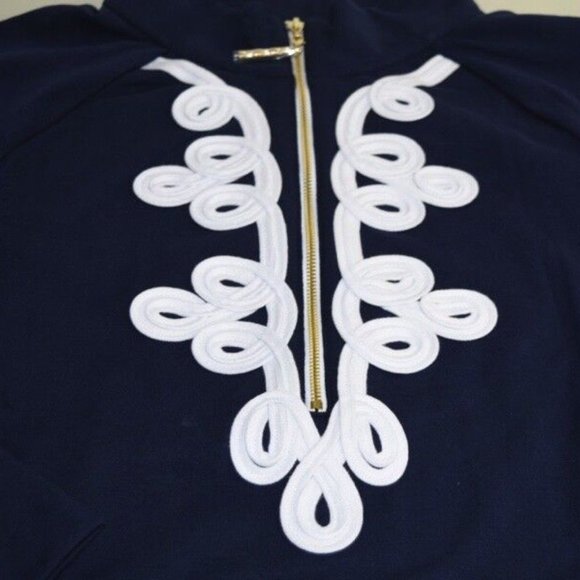 NWT Lilly Pulitzer Skipper Popover Tunic UPF 50+ TRUE NAVY - Picture 7 of 7